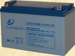 Аккумуляторные батареи (аккумуляторы) «Luxeon» LX12260G / LX12-60G / LX12-100G / LX12-120G / LX12-200G гелевые герметичные необслуживаемые